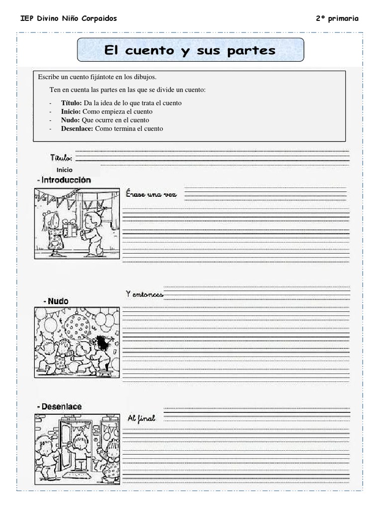 Ficha sobre el cuento y sus partes | PDF | Ficción general