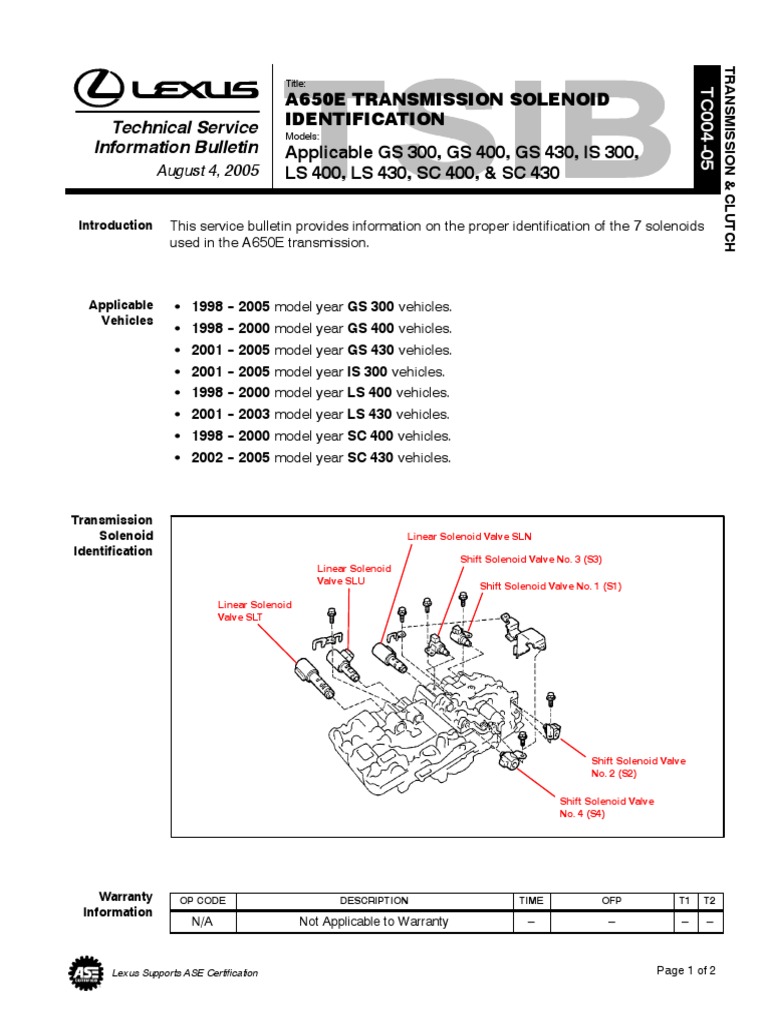 A650e VB | PDF | Transmission (Mechanics) | Automatic Transmission