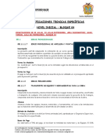 Bloque Inicial - Especificaciones Tecnicas Corregido PDF