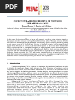 Condition Based Monitoring of Fan Using Vibration Analysis: Hemant Kumar, N. Tandon and S. Fatima