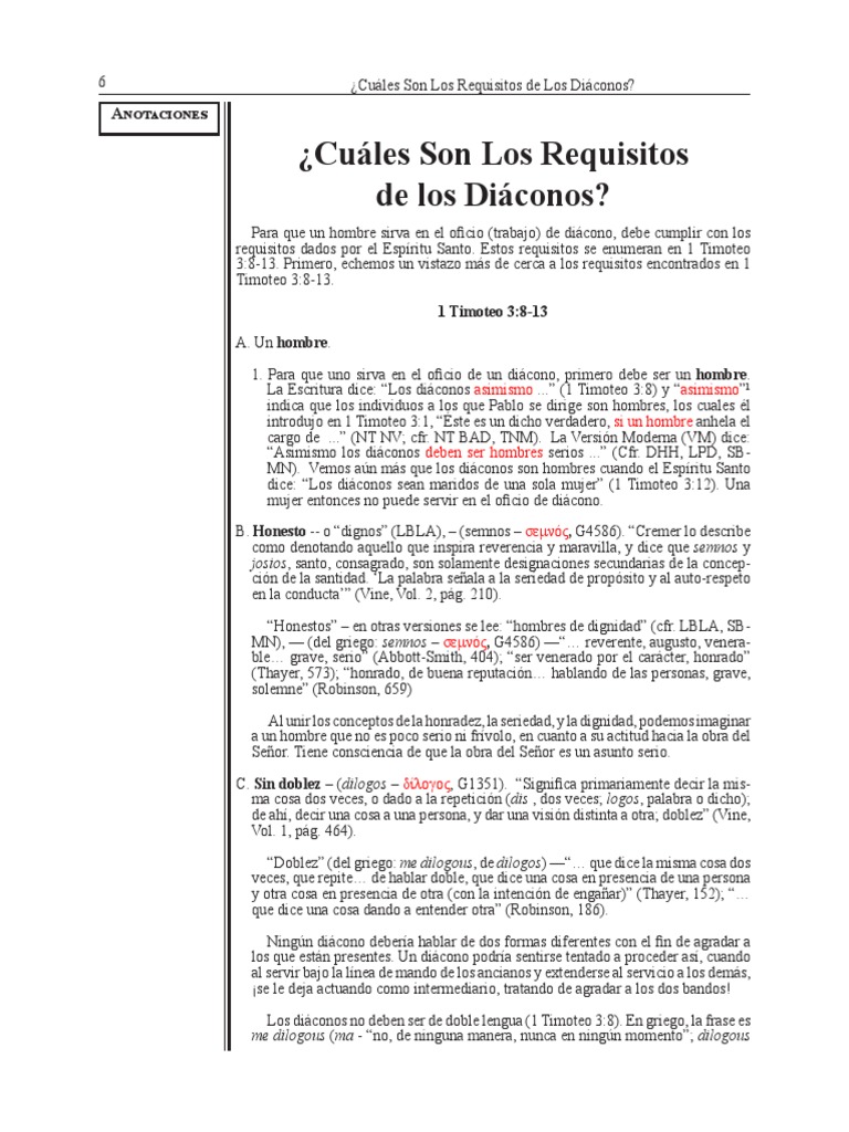 02 cuales son los requisitos de los diaconos pdf divorcio di cono