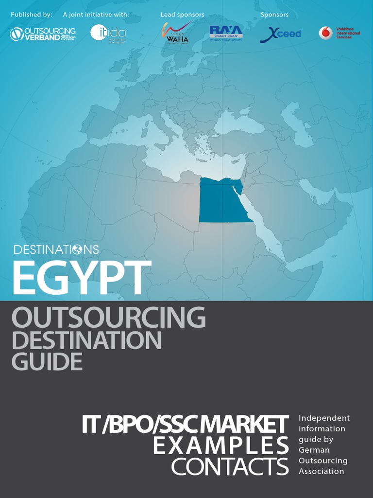 مصر في التعهيد تقرير Reports and Documents 2572017000 Ar Destination Guide 25-7-17 | PDF | Business Process Outsourcing | Outsourcing