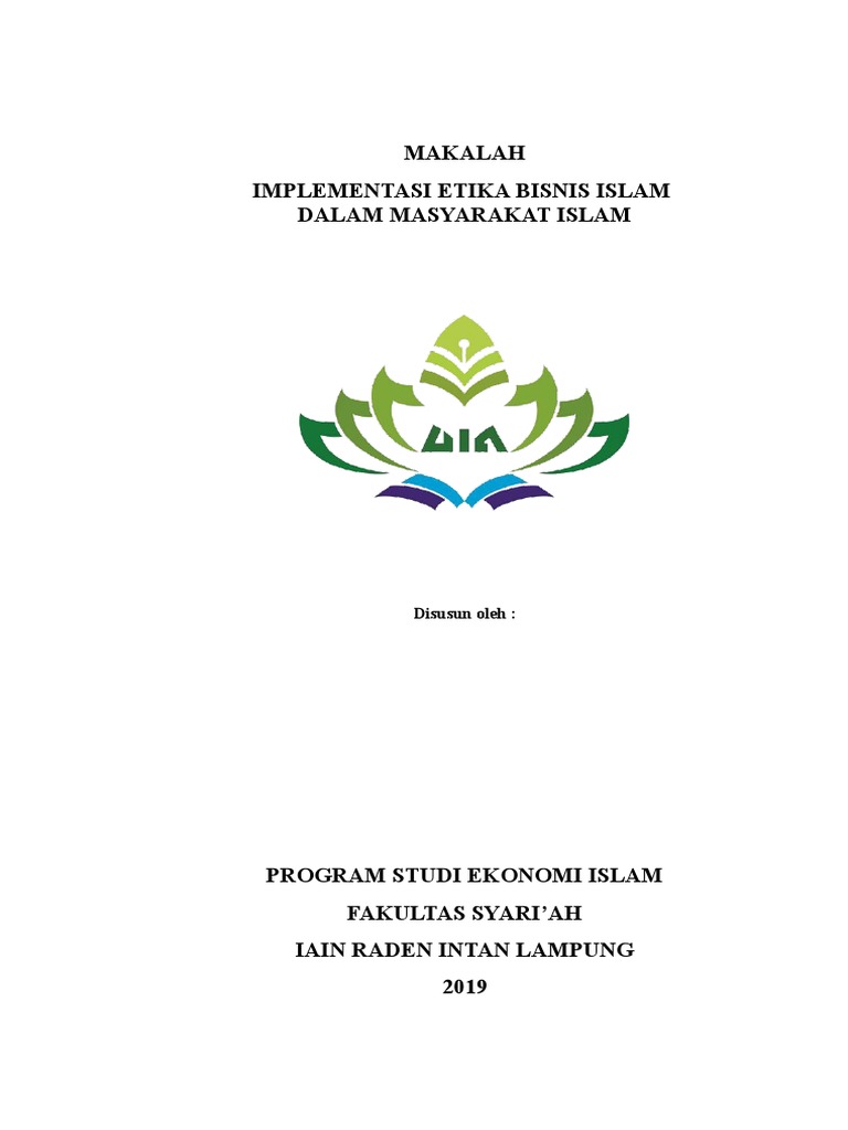 Makalah Implementasi Etika Bisnis Islam Doc