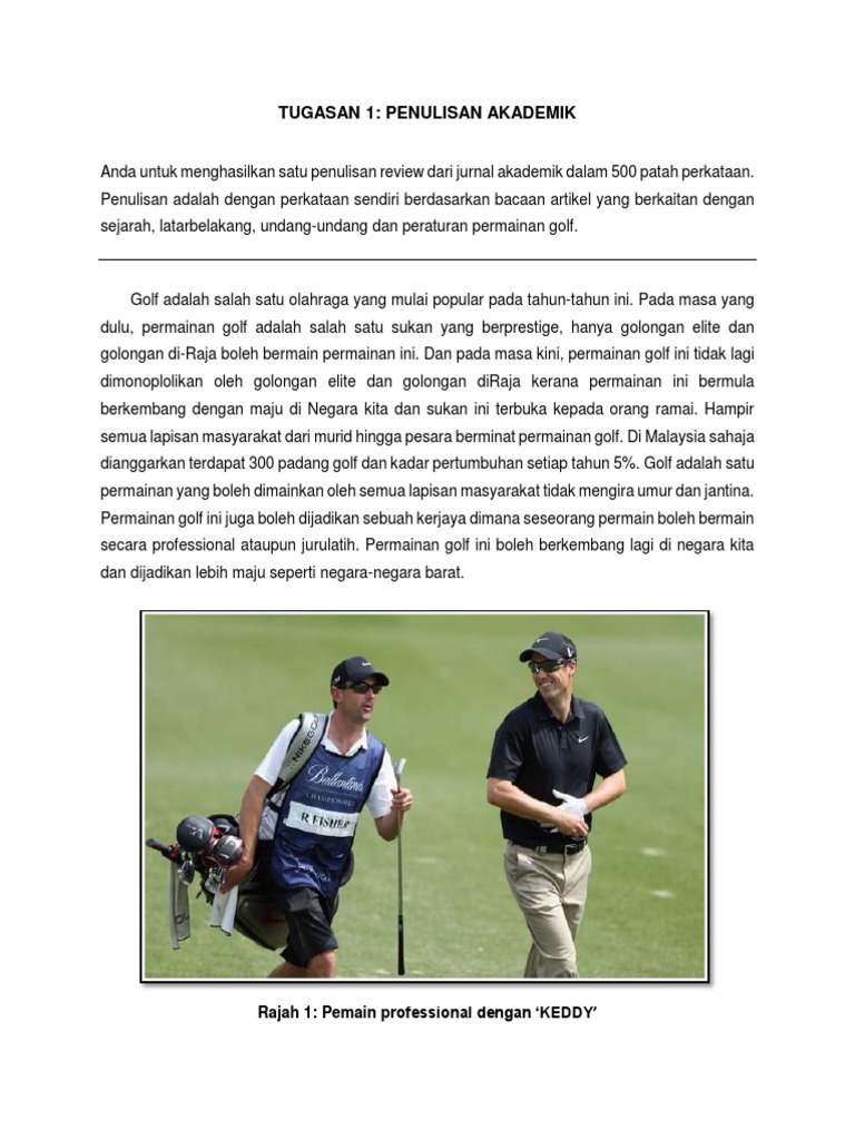 Tugasan 1 Golf Pdf