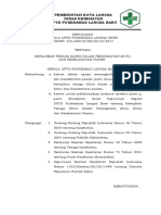 9.1.1.1 SK TTG Kewajiban Tenaga Klinis Dalam Peningkatan Mutu Dan Keselamatan Pasien