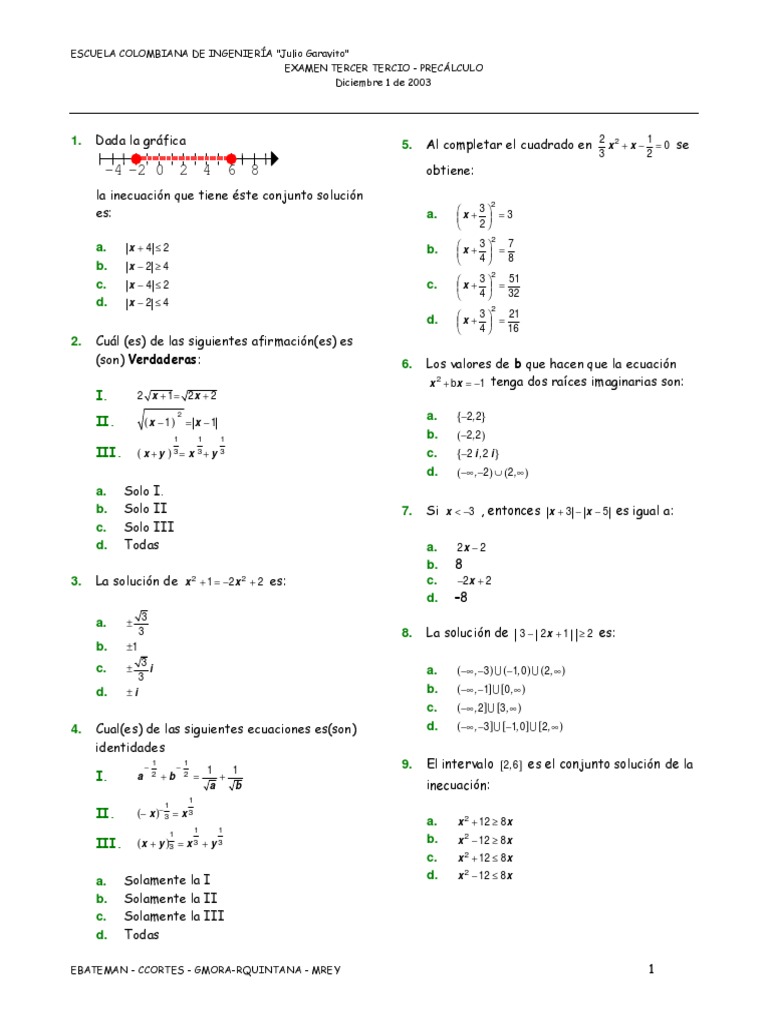 Examen 3 Dic 03