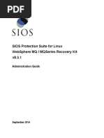 Sios Protection Suite For Linux Websphere MQ / Mqseries Recovery Kit V8.3.1