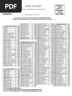 Cost To Cost Price List