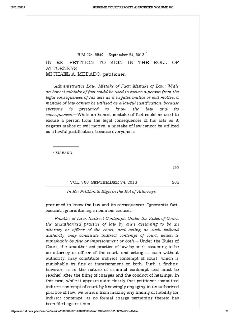 7 in Re Petition To Sign in The Roll of Attorneys PDF Practice Of
