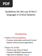 Guidelines For The Use of The C Language in Critical Systems