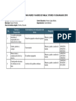 Cronograma de Escuela para Padres y Madres de Familia