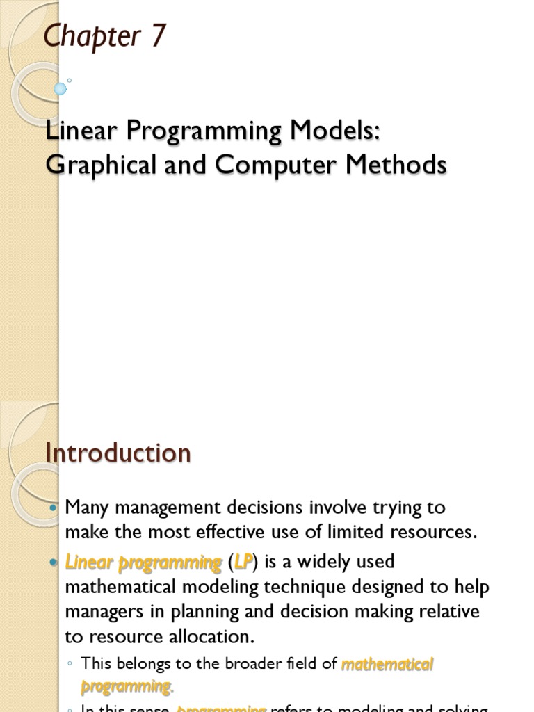 Linear Programming | PDF | Linear Programming | Sensitivity Analysis