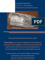 Theoretical Geophysics Teacher: DR K. I. Konstantinou Lesson 2: Elasticity Theory and Seismic Waves