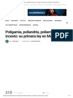 Poligamia, Poliandria, Poliamor y El Incesto en México