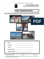 INDUSTRIAL TRAINING Report Template 5.4