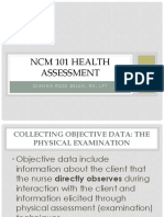 NCM 101 Health Assessment PPT 2