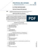 Candidaturas Presentadas para Las Elecciones Al Congreso de Los Diputados y Al Senado (PDF)