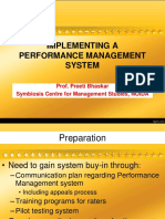 Implementing A Performance Management System: Prof. Preeti Bhaskar Symbiosis Centre For Management Studies, NOIDA
