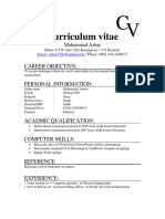 Curriculum Vitae: Career Objective