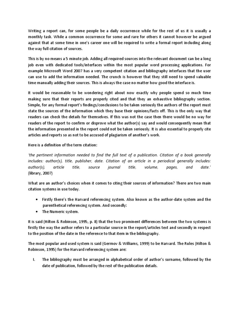 Harvard Citation Citation Information Science