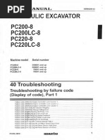 PC200-8 SM - 013 Troubleshooting by Failure Code Part-1