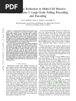 Interference Reduction in Multi-Cell Massive MIMO Systems I: Large-Scale Fading Precoding and Decoding