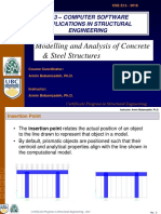 Modelling and Analysis of Concrete & Steel Structures: E13 - Computer Software Applications in Structural Engineering