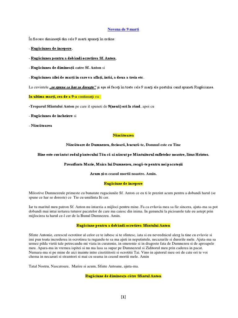 Novena De 9 Marti Docx