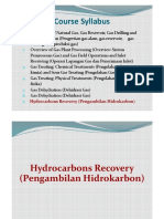 Course Syllabus: Hydrocarbons Recovery (Pengambilan Hidrokarbon)