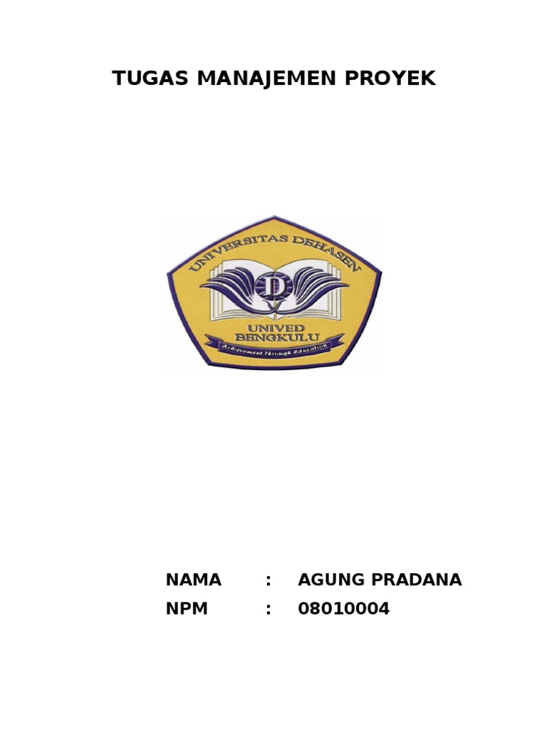 TUGAS MANAJEMEN PROYEK
