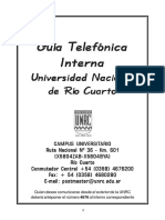 Guía Teléfonos Unrc