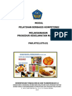 Modul Melaksanakan Prosedur Keselamatan Makanan PDF