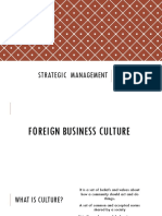 Foreign Business Culture
