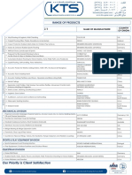 KTS Range of Products