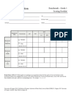 Dibels 8 Edition: Benchmark - Grade 1 Scoring Booklet