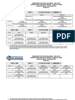 Horario Psicología (Malla Antigua)