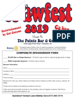Crawfest Sponsorship Form 2019