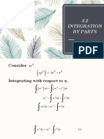 3.2 Integration by Parts