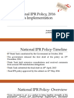 National IPR Policy 2016 Implementation Highlights