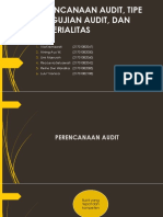 3 - Perencanaan Audit, Tipe Pengujian Audit, Dan