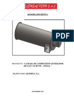 Memoria Descriptiva Camara de Combustion