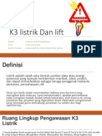 K3 Listrik Dan Lift: Danger