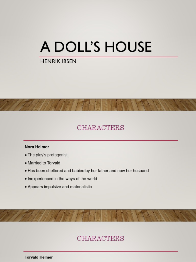 A Doll's House Character PDF