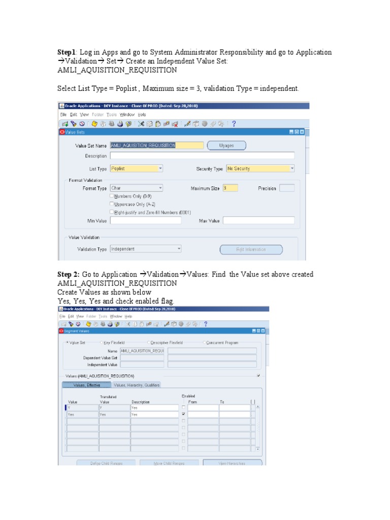 AMLI Acquisition Requisition Setup Guide | PDF | World Wide Web ...