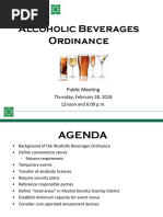 2.28.19 Proposed Alcohol Ordinance Changes Presentation