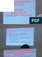 Necesidad de Consejería Pastoral