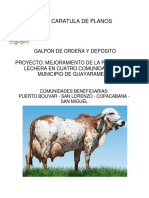 Planos Galpón de Ordeño y Deposito Leche Guayaramerín