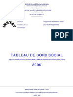 Tableau de Bord Social (TBS) 2000 (Aout 2001) : Appui À La Mise en Place D'un Système National Intégré de Suivi de La Pauvreté À Madagascar