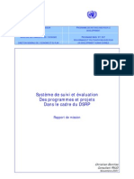 Système de Suivi Et Évaluation Des Programmes Et Projets Dans Le Cadre Du DSRP (Novembre 2001)