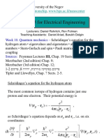 BGU Physics Lecture on Quantum Mechanics of the Hydrogen Atom